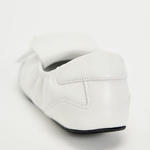 ZARA LACE-UP LOW HEEL LEATHER SHOES - Picture 3 of 16